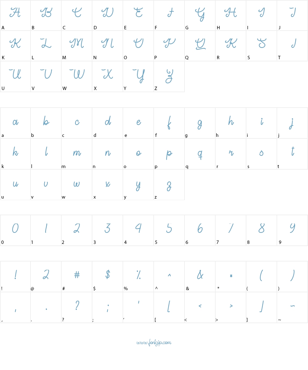 Ready For It DEMO Font Character